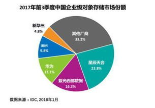 紫光西部數(shù)據(jù)躍居中國(guó)對(duì)象存儲(chǔ)市場(chǎng)第二大廠商